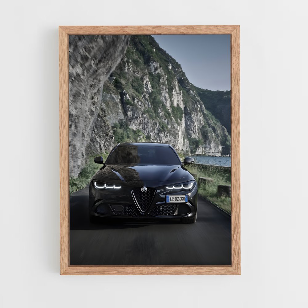 Poster Vitesse Sombre – affiche Alfa Romeo (vue 4)